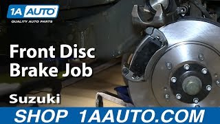 How to Replace Front Brakes 0206 Suzuki XL7 [upl. by Mendoza889]