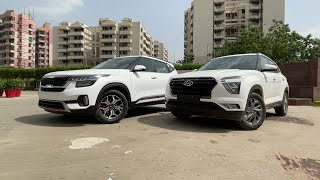 Which One to Buy  2021 Hyundai Creta SXO OR Kia Seltos GTX  Price Diff ₹ 1 Lakh [upl. by Ema509]