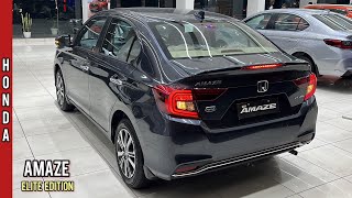 New 2024 Honda Amaze Facelift ELITE Edition  Top Model with new Features 🔥 Walkaround Review [upl. by Cirdahc]