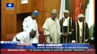 Bukola Saraki Emerges Senate President  090615 [upl. by Leuams]