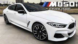 2023 BMW M850i Gran Coupe Walkaround Visual Review  Exhaust Sound amp Launch Control [upl. by Ellehcit873]