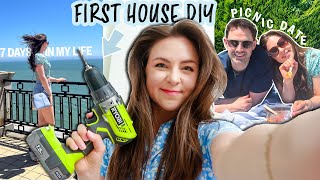 First House DIY Date With Nick and More House Shopping  Weekly Vlog [upl. by Asseral]