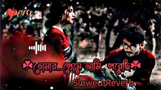 তোমার প্রেমে আমি পরেছি  Tomar preme ami porechi slowed reverb bangla lofi song💛 [upl. by Bambi]