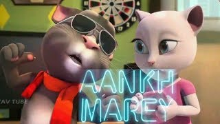 SIMMBA Aankh Marey  Ranveer Singh Sara Ali Khan  Talking Tom Version [upl. by Lledniuq]