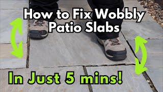 Fix Your Rocking Patio Slabs With This Easy Solution [upl. by Nerita]