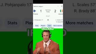 IRELAND AFTER THEY WON THEIR FIRST GROUP GAME TIS SEASON football memes [upl. by Eedna]