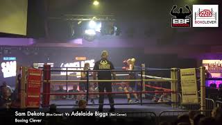 BOXCLEVER BOXING  Sam Dekota Vs Adelaide Biggs [upl. by Ntisuj902]