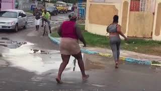 2 big woman fighting over man in jamaica must watch video [upl. by Wylie]