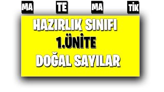 Hazırlık Sınıfı MATEMATİK 1Ünite  DOĞAL SAYILAR [upl. by Noemad910]