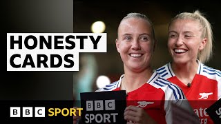 Arsenals Leah Williamson and Beth Mead test their friendship  BBC Sport [upl. by Gaby]