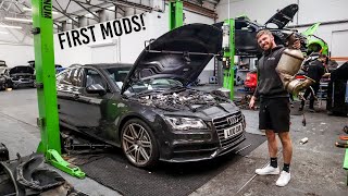 First Mods To The Audi A7 [upl. by Esorlatsyrc131]