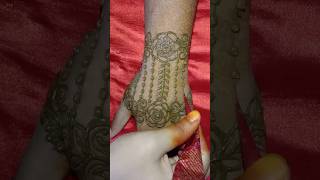 mehendi designs back hand mehendi designs henna artytshorts shortsvideo [upl. by Veriee]