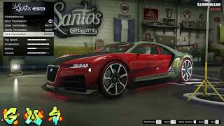 GTA 5 Los Santos Customs  Super Truffade Nero Custom 19 options [upl. by Esidarap]