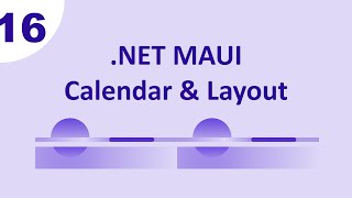 MAUI  Syncfusion  Calendar and Layout Controls [upl. by Aryt229]