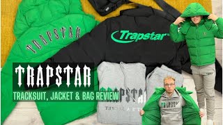 TRAPSTAR TRACKSUIT JACKET amp BAG REVIEW  No Sauce The Plug [upl. by Ecyla]