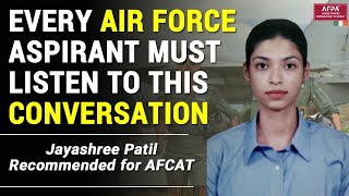 Jayashree Patil  AFCAT Recommended  SSB Interview Training  AFPA  Cdr Natarajan [upl. by Asaret71]