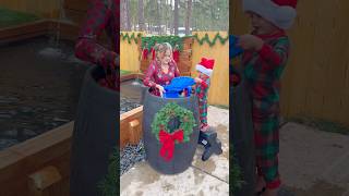 He was on a mission 😳🤭 funny ice coldplunge icequeen mom prank magic fun shorts game [upl. by Catherin]