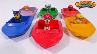 Best Toy Learning Videos for Kids  Paw Patrol Boats Water Play [upl. by Stella]