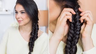 3 Minute Fishtail Braid Tutorial For Beginners [upl. by Ferris403]