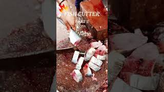 King 🔥 Saram Fish Cutting Part2 Karachi Market Pakistan fishkurt  shorts short youtubeshorts [upl. by Anairo981]