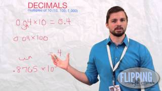 Topic 61 Multiplying Decimals By The Power Of 10 [upl. by Zoie117]