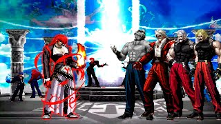 KOF Mugen Destructive God Iori vs Rugal Team [upl. by Diamante]