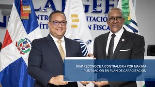 INAP reconoce a Contraloría por máxima puntuación en Plan de Capacitación [upl. by Astrahan]