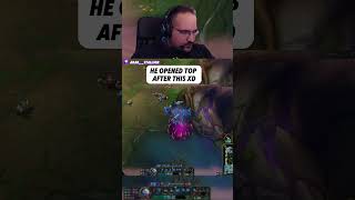 He opened top XD funnymomments gaming leagueoflegends [upl. by Chisholm]