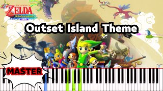 Outset Island Theme  Zelda  The Wind Waker  Piano Tutorial  Synthesia [upl. by Talanta]