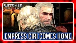 Witcher 3 🌟 BLOOD AND WINE 🌟 Empress Ciri Visits Geralt EndingEpilogue [upl. by Nosreip]