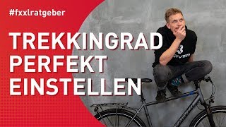 Trekkingrad Sitzposition perfekt am Fahrrad auf Dich einstellen [upl. by Yung]