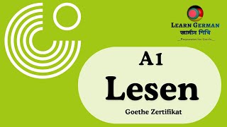 Goethe Zertifikat A1 Lesen  2023  Test 19  Reading Test  German  Exam Preparation [upl. by Natascha144]