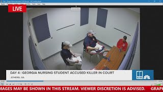 Police witness goes over Jose Ibarra interview video  Trial in killing of Laken Riley [upl. by Nahta]