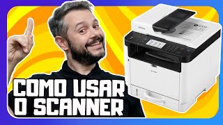 Como Configurar Scanner de Forma Fácil na Ricoh SP 3710 SF [upl. by Kcuhc]