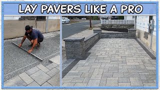 How To Square Screed amp Lay a Paver Patio [upl. by Kapoor]