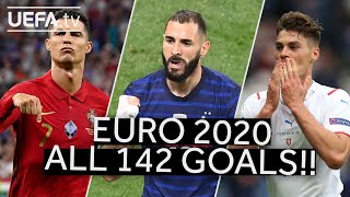 Watch all 142 goals scored at UEFA EURO 2020 [upl. by Nawad416]