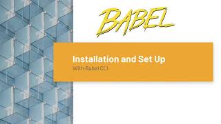 Babel Crash Course  Introduction  Babel Tutorial  Installation  Babel CLI  Webpack [upl. by Atsylac]