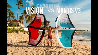 Comparaison entre la Mantis V3 vs Vision Wing Cabrinha [upl. by Eylloh]