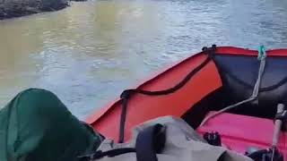 SOLAR 420 inflatable jet boat running skinny in Alaska [upl. by Verdi]