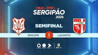 SERGIPE X LAGARTO  CAMPEONATO SERGIPANO 2024  AO VIVO TV ATALAIA  06042024 [upl. by Dorsy438]