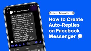 How to Create an Automatic Reply Message in Facebook Messenger 💬 [upl. by Erasaec]