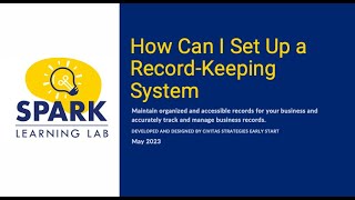 How Can I Set Up a RecordKeeping System [upl. by Ahseel355]