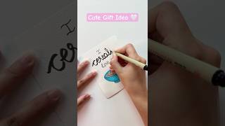 DIY Cute Gift Idea For Boyfriend 💗 papercraft giftideas coloring shorts art [upl. by Ripleigh]