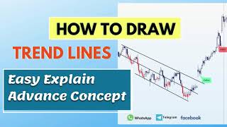 How To Draw Trend Lines  Secret Strategy  Easy Explain [upl. by Evaleen]