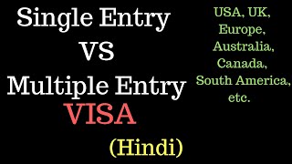 Single vs Multiple Entry Tourist Visa  Hindi  Passenger Paramvir [upl. by Fawcette]