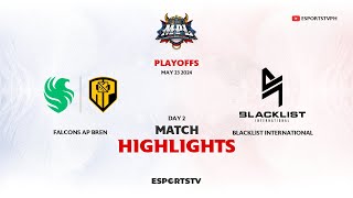 Falcons AP Bren VS Blacklist International HIGHLIGHTS MPL PH S13  FCAP vs BLCK ESPORTSTV [upl. by Lapo59]