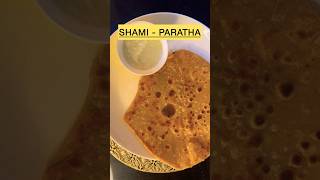 Shami paratha 😍 viralrecipe breakfast food homemadefood youtubeshorts trendingshorts [upl. by Strander]