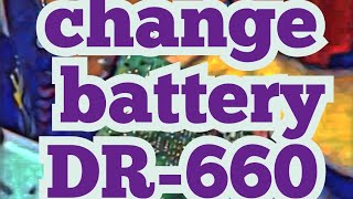 how to change battery Boss Dr660 Dr Rhythm Drum Machine no unsoldering battery mount [upl. by Ahsekam328]