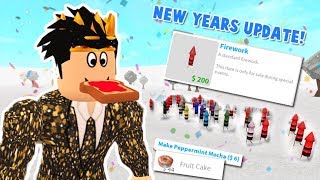 THE NEW BLOXBURG NEW YEARS UPDATE FIREWORKS AND NEW TEXTURES [upl. by Tumer678]