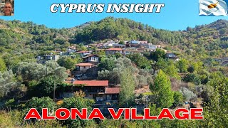 Walking Around Alona Village in the Troodos Mountains Cyprus [upl. by Nitsua]